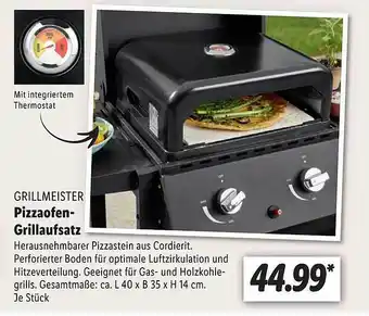 Lidl Grillmeister pizzaofen-grillaufsatz Angebot