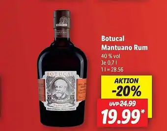 Lidl Botucal mantuano rum Angebot