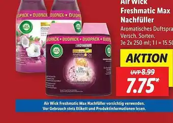 Lidl Air wick freshmatic max nachfüller Angebot