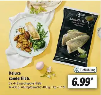 Lidl Deluxe zanderfilets Angebot