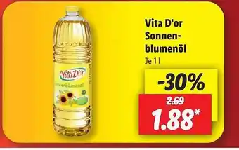 Lidl Vita d'or sonnenblumenöl Angebot