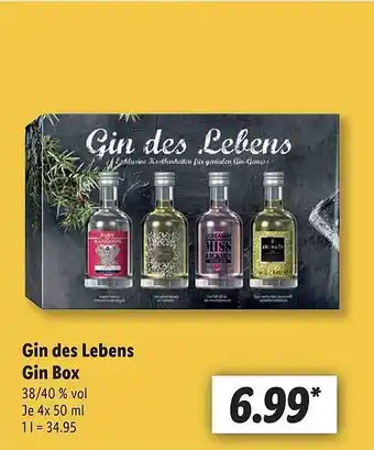 Lidl Gin des lebens gin box Angebot