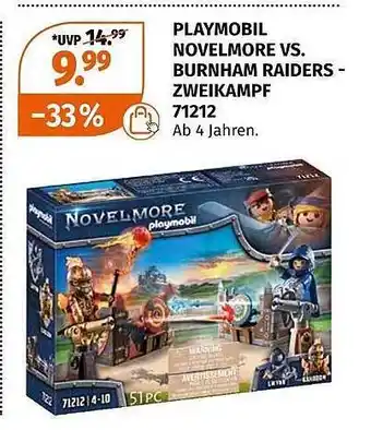 Müller Playmobil novelmore vs. burnham raiders - zweikampf 71212 Angebot