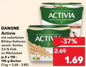 Kaufland Danone Activia 4x110-115 g Becher Angebot