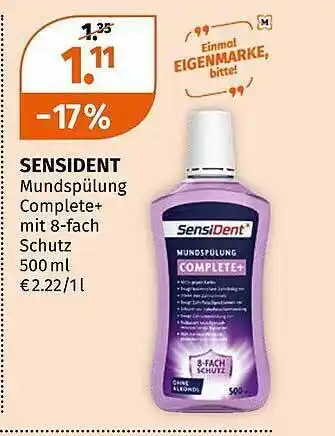 Müller Sensident mundspülung complete+ mit 8-fach schutz Angebot