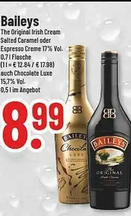 trinkgut Baileys the original irish cream salted caramel oder espresso creme Angebot