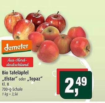 Markant Demeter bio tafeläpfel „elstar“ oder „topaz“ Angebot