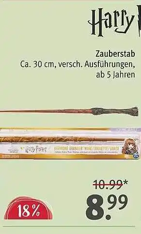 Rossmann Harry potter zauberstab Angebot