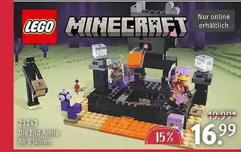 Rossmann Lego minecraft 21242 die end-arena Angebot