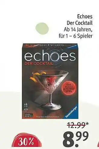 Rossmann Echoes der cocktail Angebot