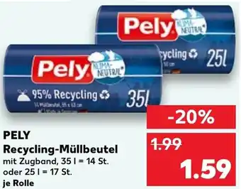Kaufland Pely Recycling Müllbeutel Angebot
