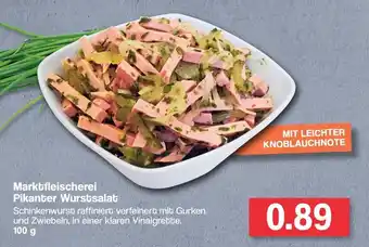 Famila Nord West Marktfleischerei Pikanter Wurstsalat 100g Angebot