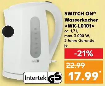 Kaufland Switch On Wasserkocher WK-L0101 Angebot