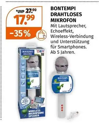 Müller Bontempi Drahtloses Mikrofon Angebot