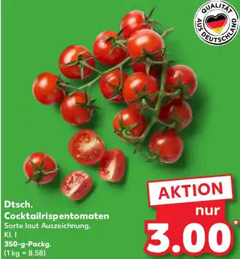 Kaufland Dtsch. Cocktailrispentomaten 350 g Packg. Angebot