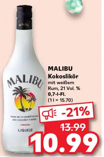 Kaufland Malibu Kokoslikör 0,7 L Fl. Angebot