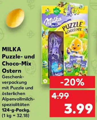 Kaufland Milka Puzzle und Choco Mix Ostern 124 g Packg. Angebot