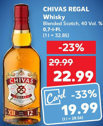 Kaufland Chivas Regal Whisky 0,7 L-Fl. Angebot