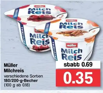 Famila Nord West Müller Milchreis 180/200g Becher Angebot