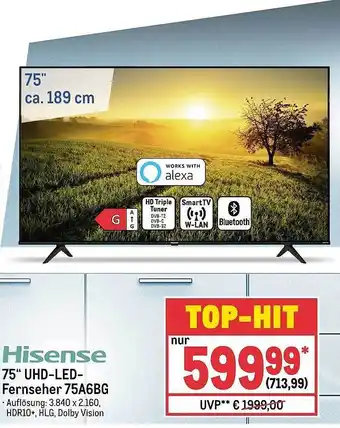 METRO Hisense 75 Angebot