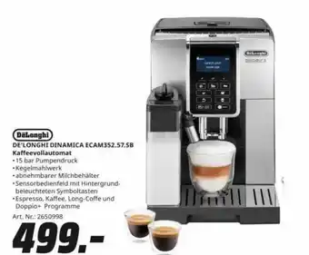 MediaMarkt Delonghi dinamica ecam 352.57.sb kaffeevollautomat Angebot