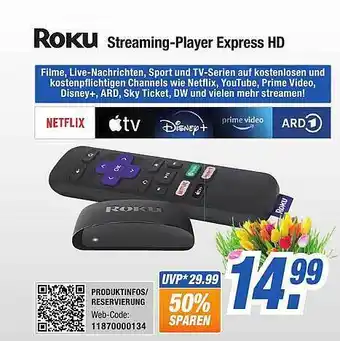 Expert Bening Roku streaming-player express hd Angebot