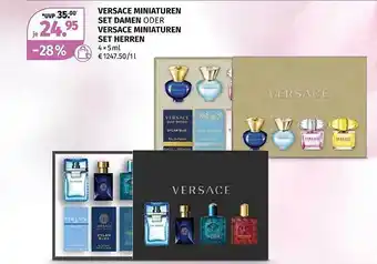 Müller Versace miniaturen set damen oder set herren Angebot