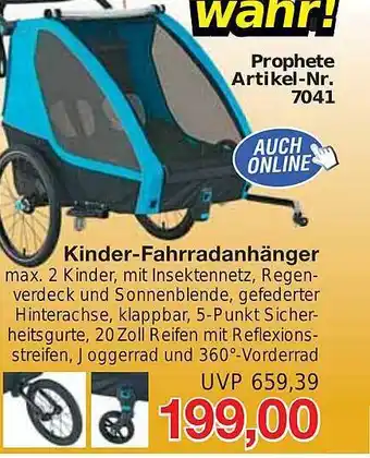 Jawoll Kinder-fahrradanhänger Angebot