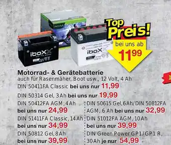 Jawoll Motorrad- & gerätebatterie Angebot