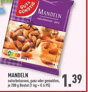 Marktkauf Gut & günstig mandeln Angebot