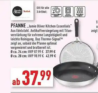 Marktkauf Tefal pfanne „jamie oliver kitchen essentials“ Angebot