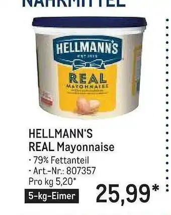 METRO Hellmann's real mayonnaise Angebot