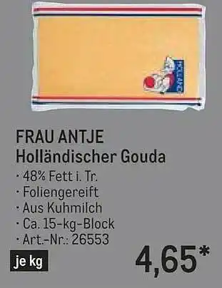 METRO Frau antje holländischer gouda Angebot