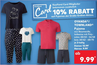 Kaufland Oyanda/Townland Pyjama Angebot
