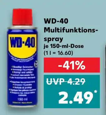 Kaufland WD-40 Multifunktions spray je 150 ml Dose Angebot