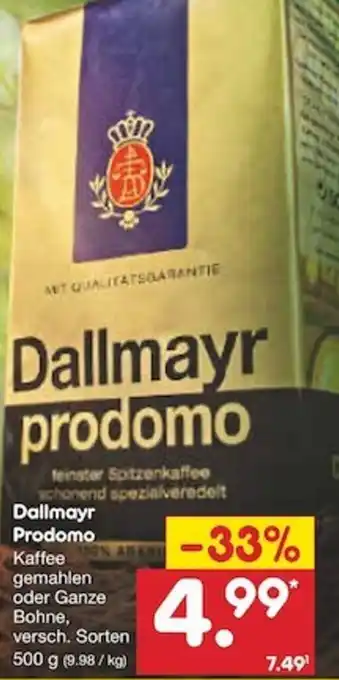 Netto Marken-Discount Dallmayr Prodomo 500 g Angebot