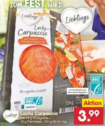 Netto Marken-Discount Lieblings Lachs Carpaccio 124 g Angebot