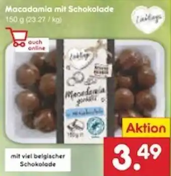 Netto Marken-Discount Lieblings Macadamia mit Schokolade 150 g Angebot