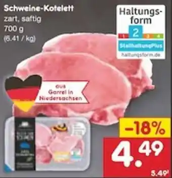 Netto Marken-Discount Schweine Kotelett 700 g Angebot
