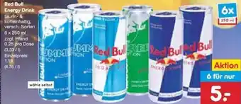 Netto Marken-Discount Red Bull Energy Drink 6x250 ml Angebot