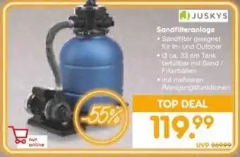 Netto Marken-Discount Juskys Sandfilteranlage Angebot