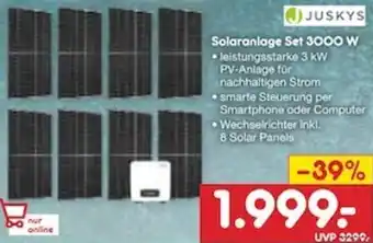 Netto Marken-Discount Juskys Solaranlage Set 3000 W Angebot