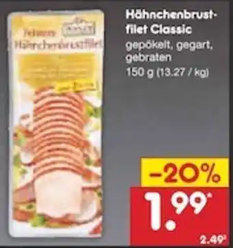 Netto Marken-Discount Hähnchenbrustfilet Classic 150 g Angebot