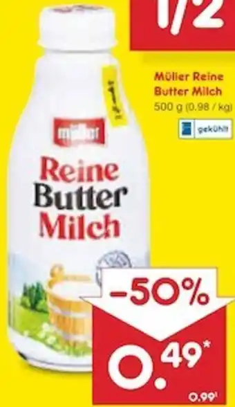 Netto Marken-Discount Müller Reine Butter Milch 500 g Angebot