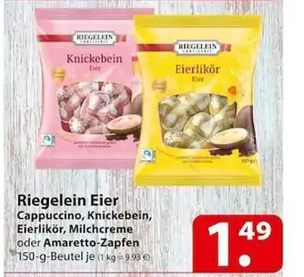 Famila Nord Ost Riegelein eier cappuccino, knickebein, eierlikör, milchcreme oder amaretto-zapfen Angebot