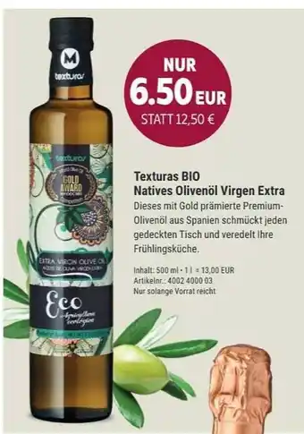 Vino Weinmarkt Texturas bio natives olivenöl virgen extra Angebot