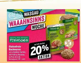 Wasgau Glutenfreie backwaren Angebot