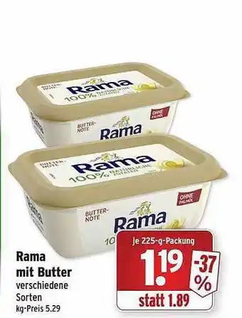 Wasgau Rama mit butter Angebot