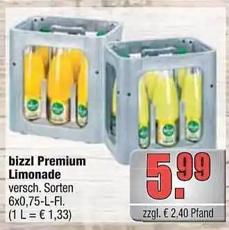 alldrink Bizzl premium limonade Angebot