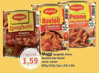 Aktiv Irma Maggi spaghetti, penne, raviolini oder ravioli Angebot